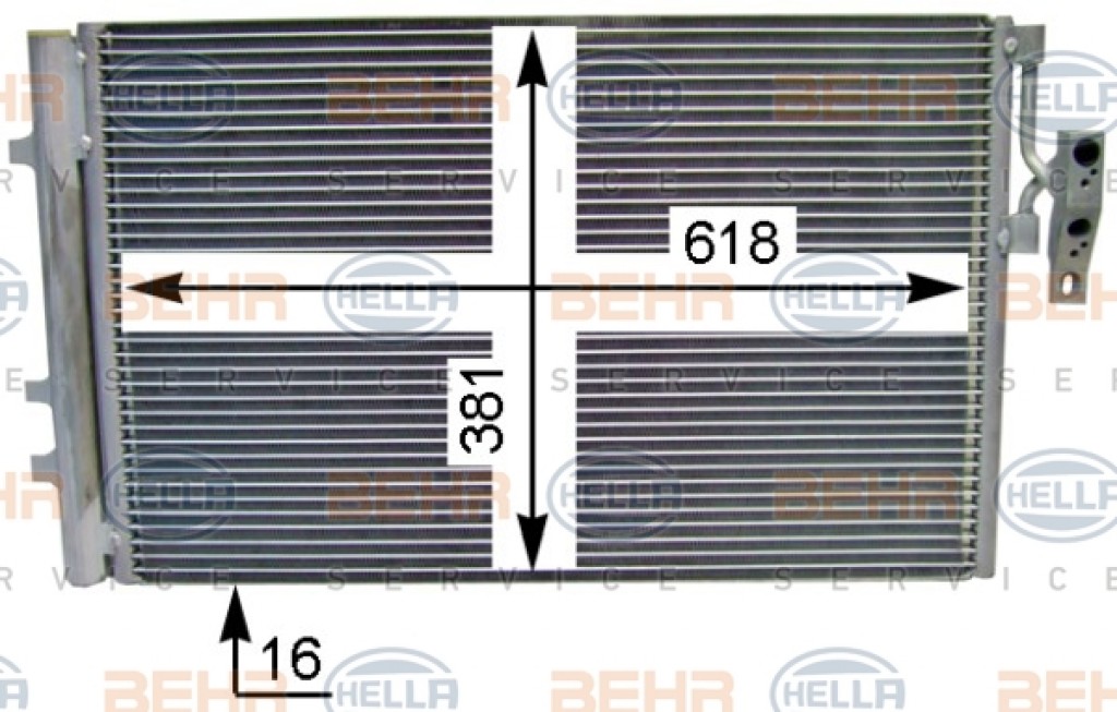 A/C Condensor F25 X3 F26 X4